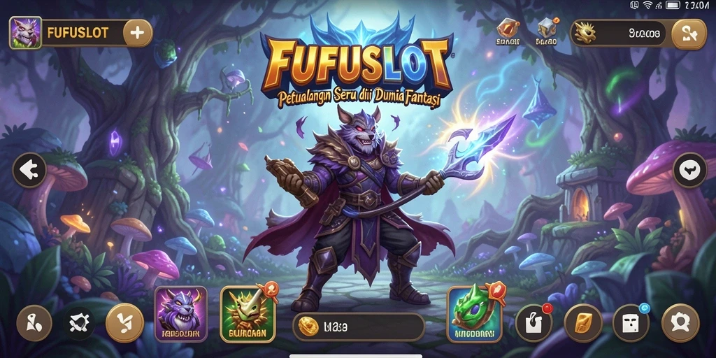 Screenshot dari gameplay FUFUSLOT yang menampilkan petualangan seru.
