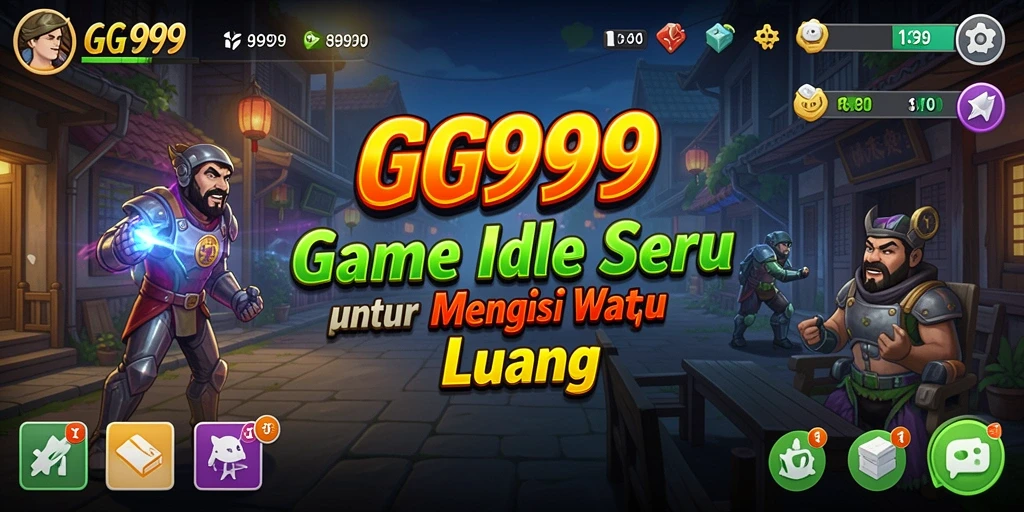 Tampilan gameplay GG999 yang menarik dan menawan dalam genre Idle.