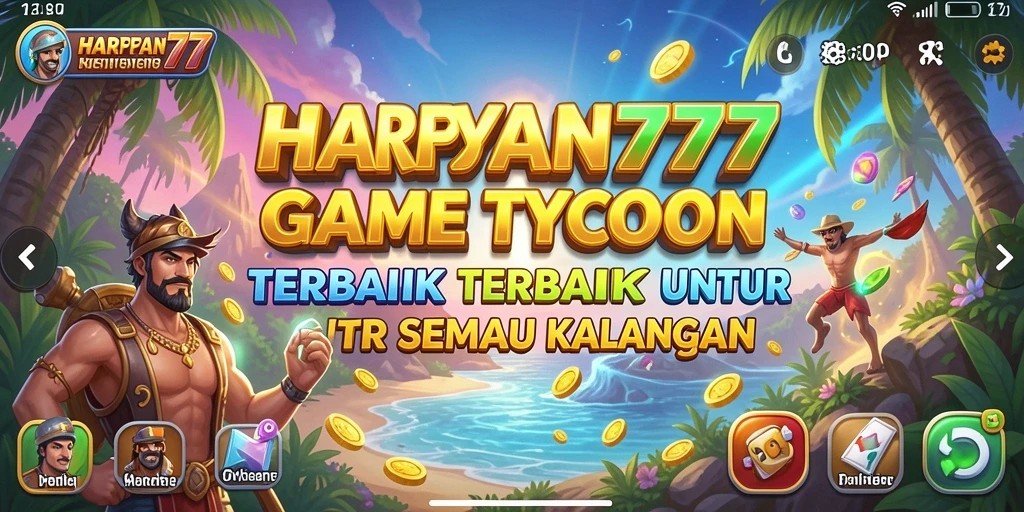 Tampilan gameplay menarik dari HARAPAN777 dengan elemen Tycoon yang mendebarkan.