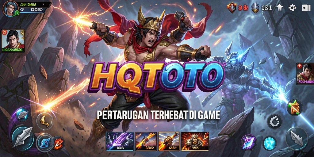 Tampilan mendebarkan dari gameplay HQTOTO yang penuh aksi.