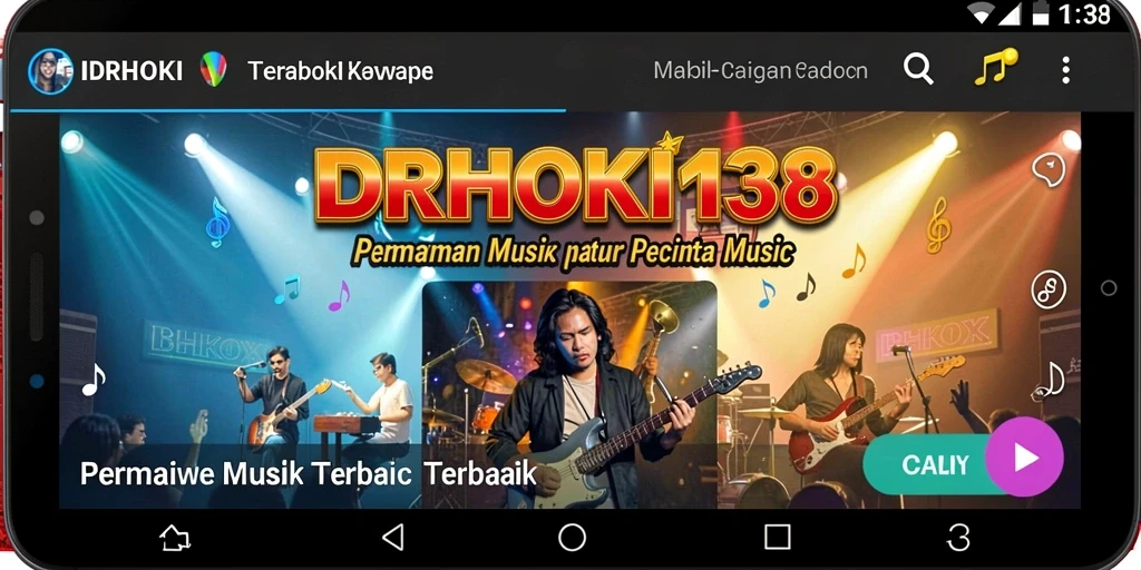 Screenshot gameplay <strong>IDRHOKI138</strong> menampilkan aksi seru bernyanyi dengan teman.
