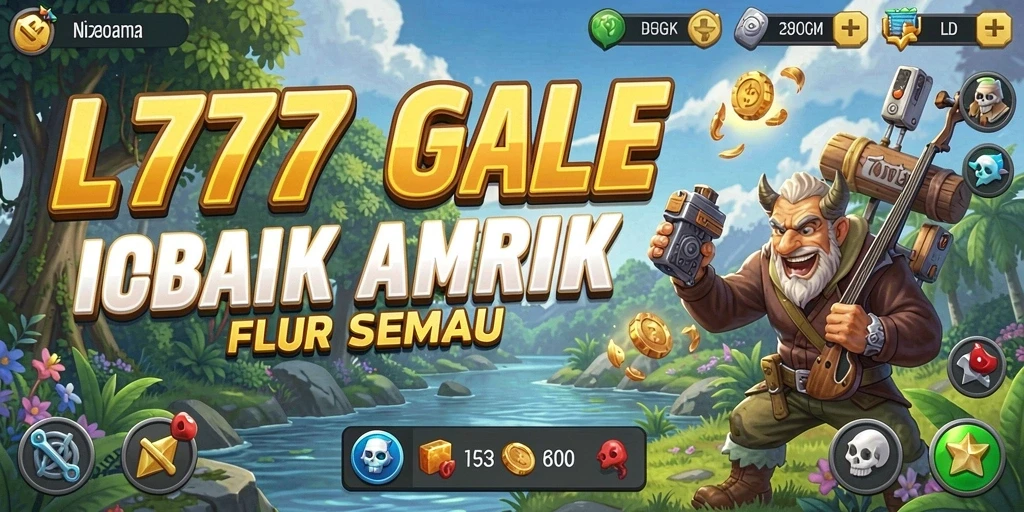 Screenshot L777 menunjukkan gameplay Idle yang seru dengan karakter mengumpulkan sumber daya.