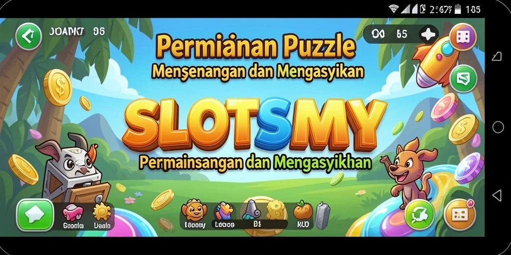 Tampilan gameplay SLOTSMY dengan berbagai teka-teki Puzzle yang menarik.