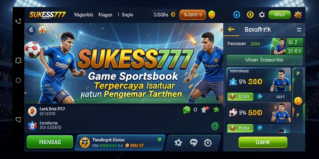 Tampilan menarik dari gameplay taruhan Sportsbook di SUKSES777.